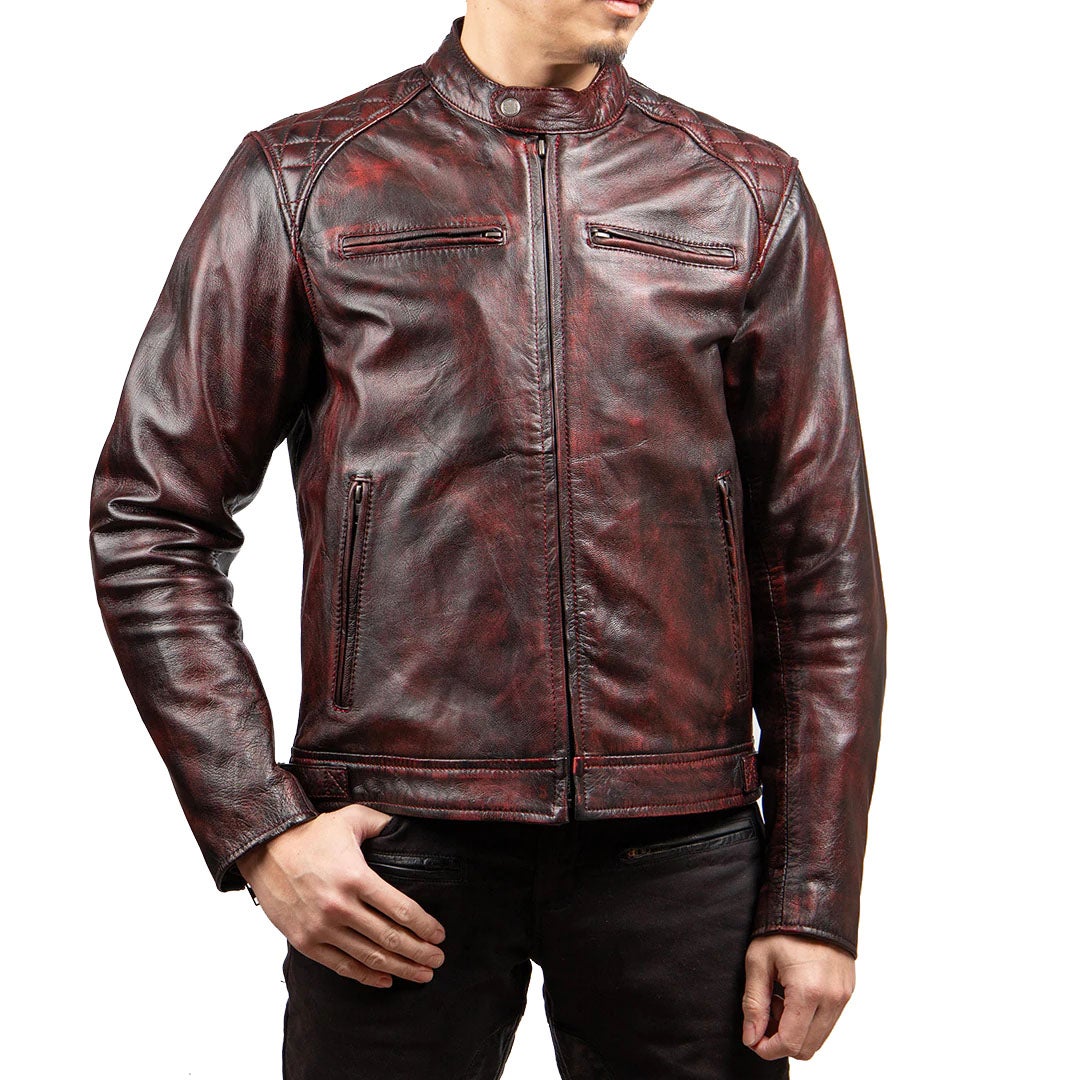 DEGNER デグナー ゴートレザー ジャケット ワイン