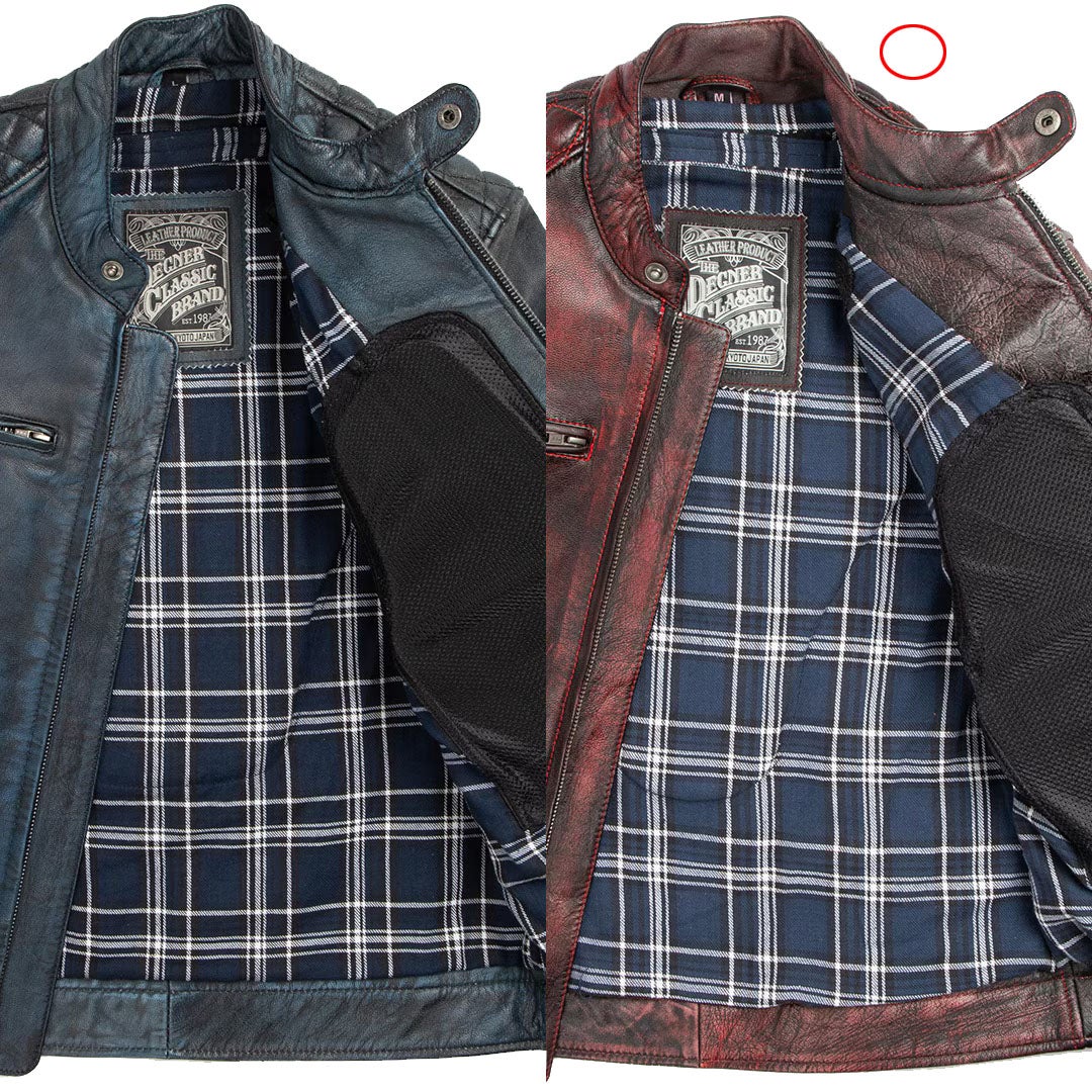 DEGNER デグナー ゴートレザー ジャケット ワイン 5