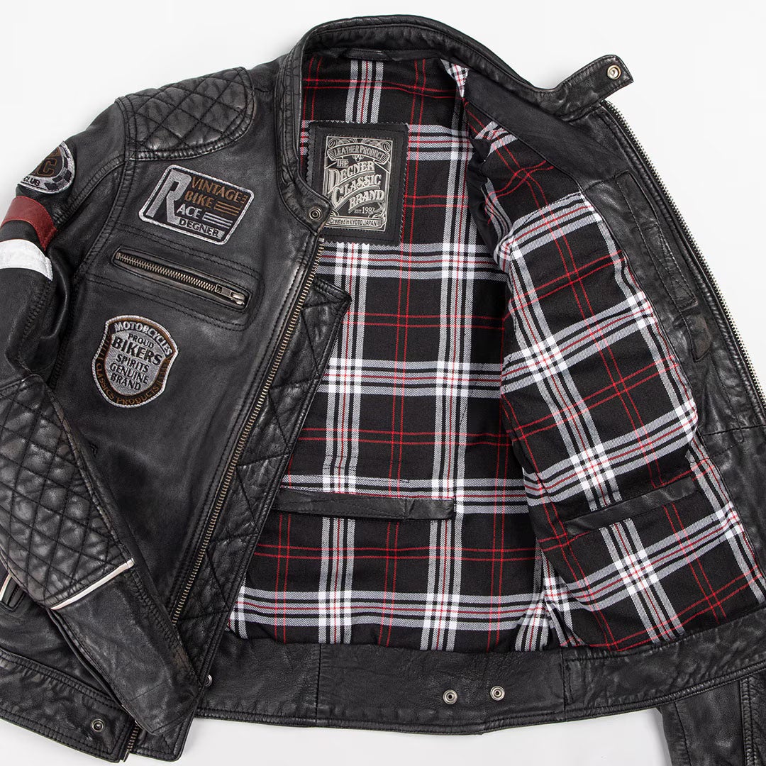 DEGNER デグナー ワックス シープレザー ジャケット ブラック 3