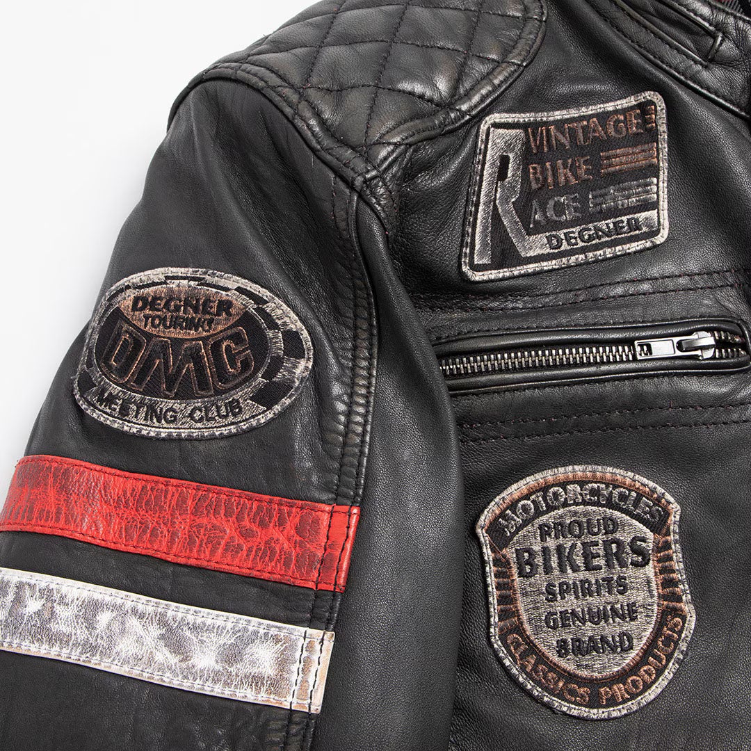 DEGNER デグナー ワックス シープレザー ジャケット ブラック 4