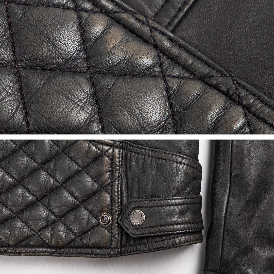 DEGNER デグナー ワックス シープレザー ジャケット ブラック 5