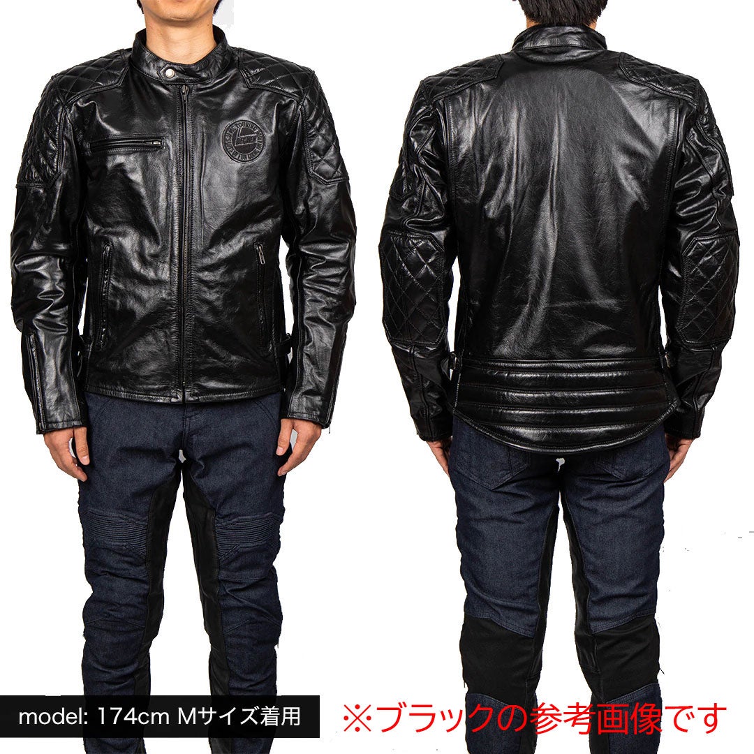 DEGNER デグナー カウレザー ジャケット ダークブラウン 9