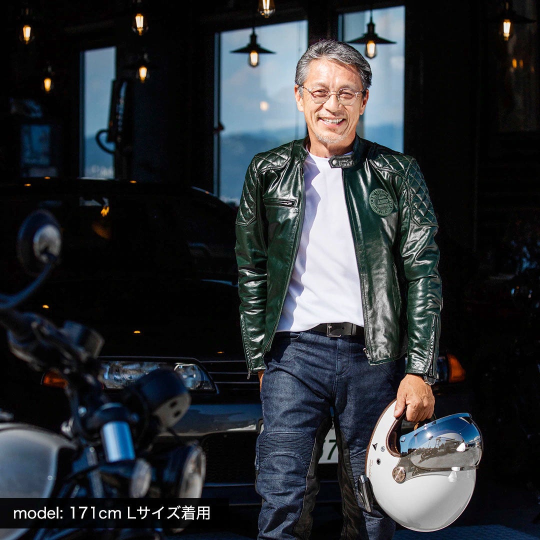 DEGNER デグナー カウレザー ジャケット グリーン 2