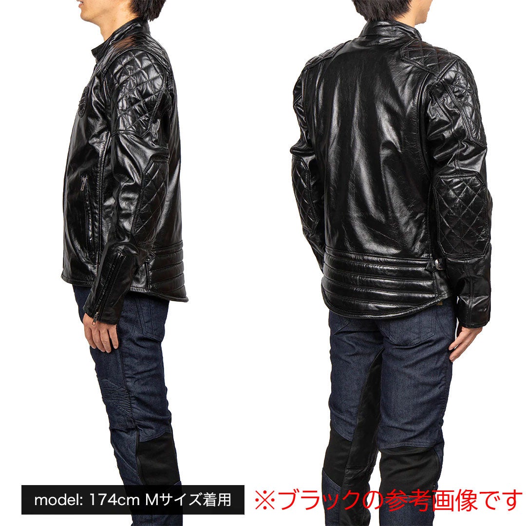 DEGNER デグナー カウレザー ジャケット グリーン 11