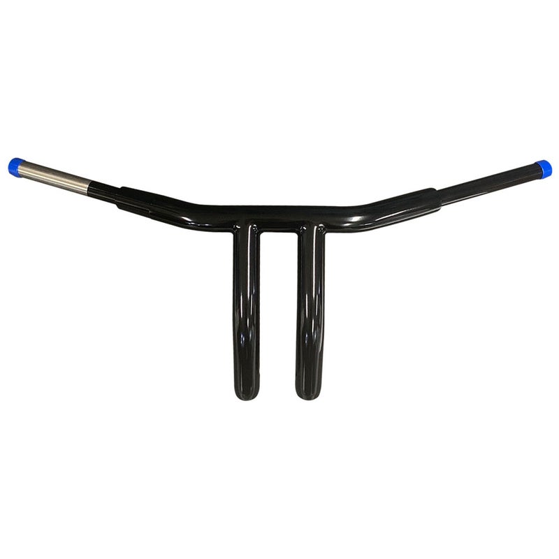 プルバックスタイル 1.5インチ径 ハーレー Tバー 10インチ グロスブラック バーレイバーズ 1