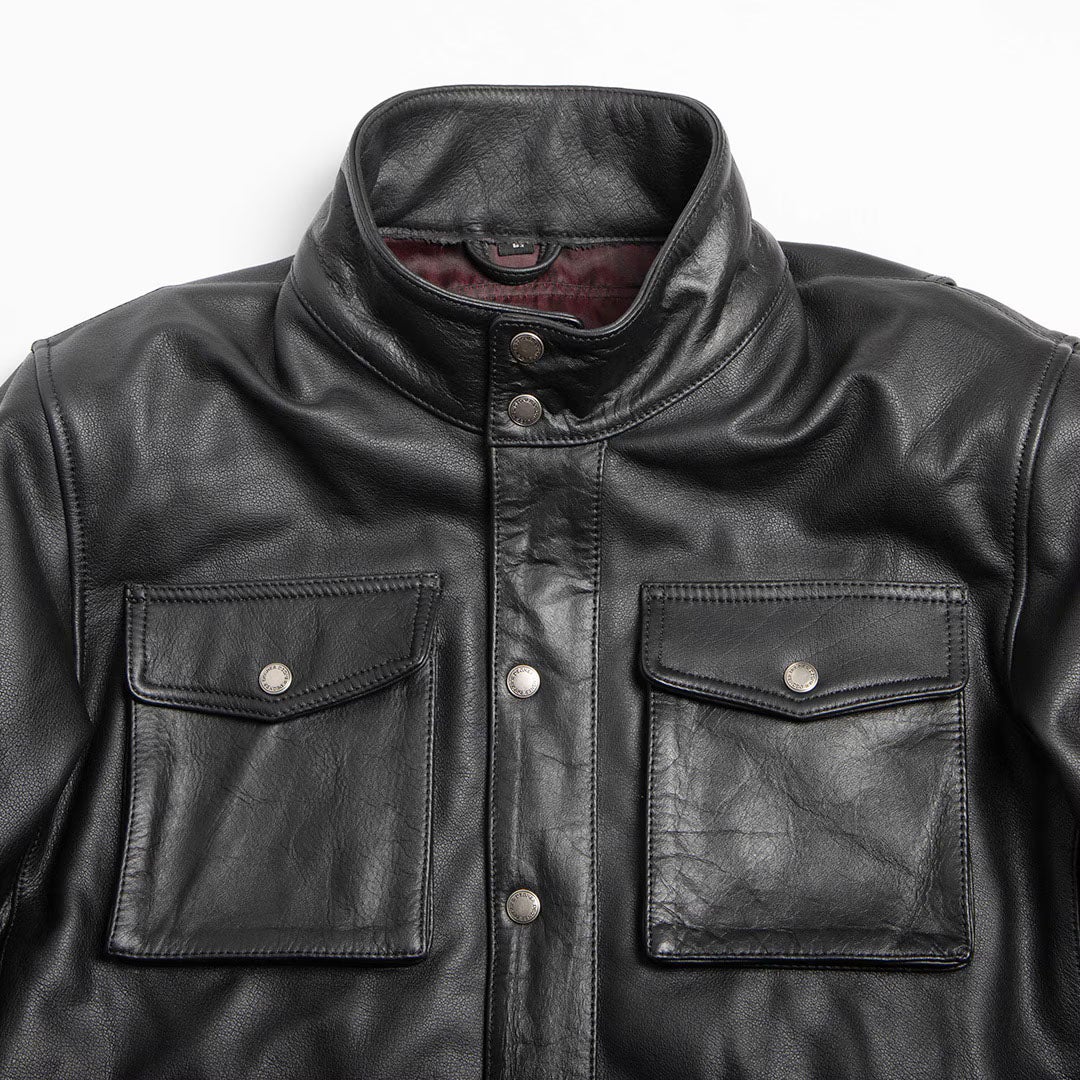 DEGNER デグナー ミドル丈 カウレザー ジャケット ブラック 4