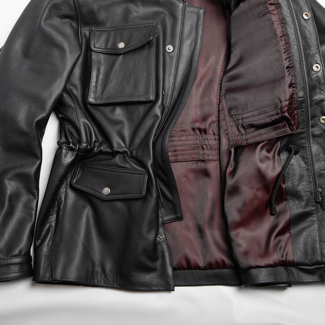 DEGNER デグナー ミドル丈 カウレザー ジャケット ブラック 7