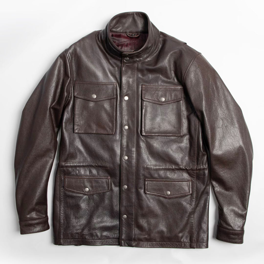 DEGNER デグナー ミドル丈 カウレザー ジャケット ブラウン