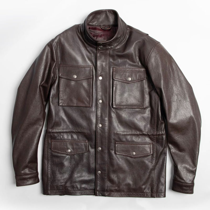 DEGNER デグナー ミドル丈 カウレザー ジャケット ブラウン