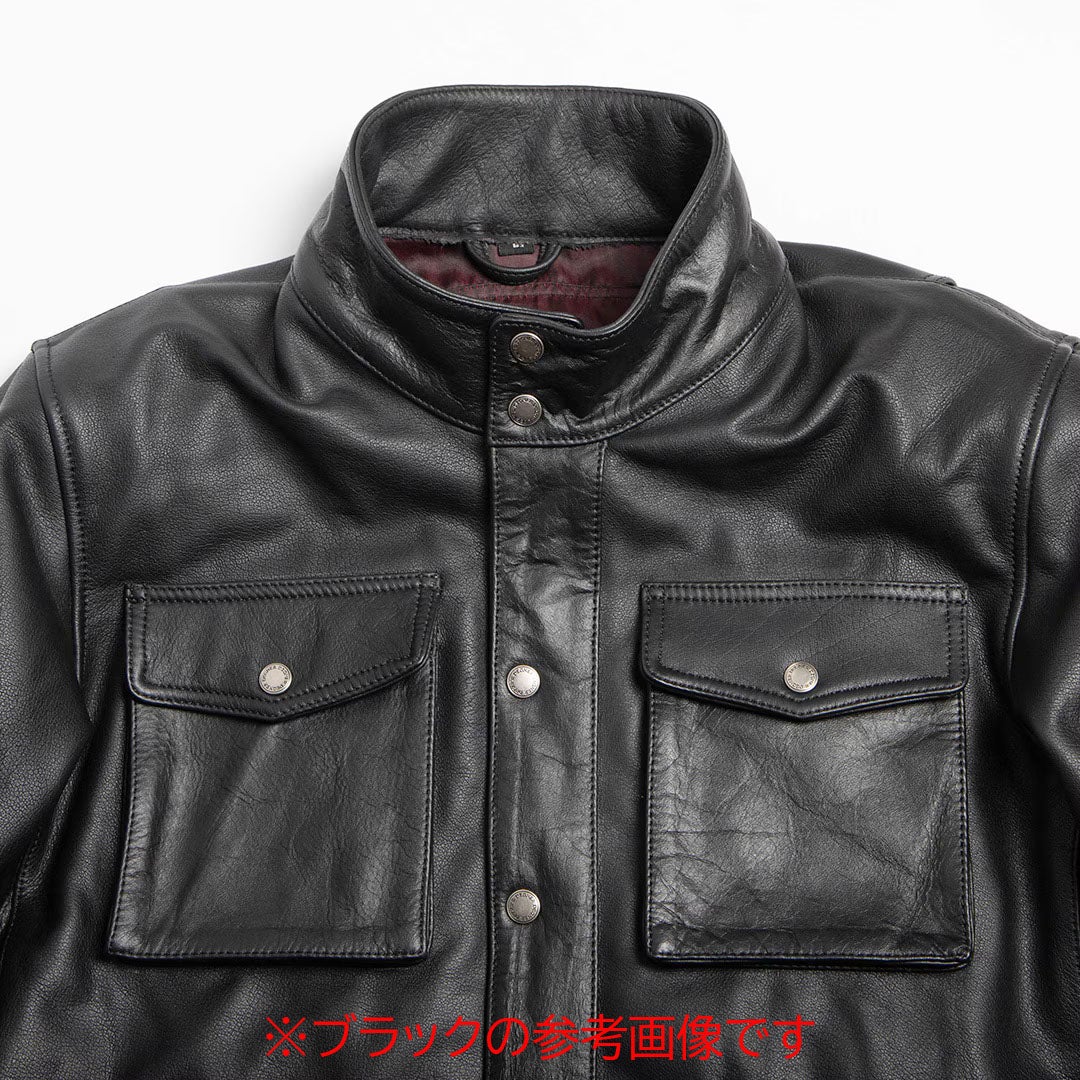 DEGNER デグナー ミドル丈 カウレザー ジャケット ブラウン 4