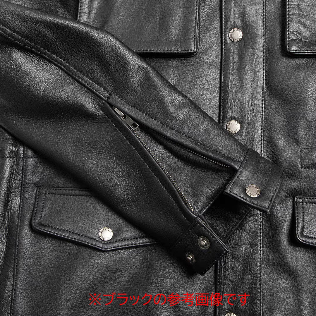 DEGNER デグナー ミドル丈 カウレザー ジャケット グレー 6