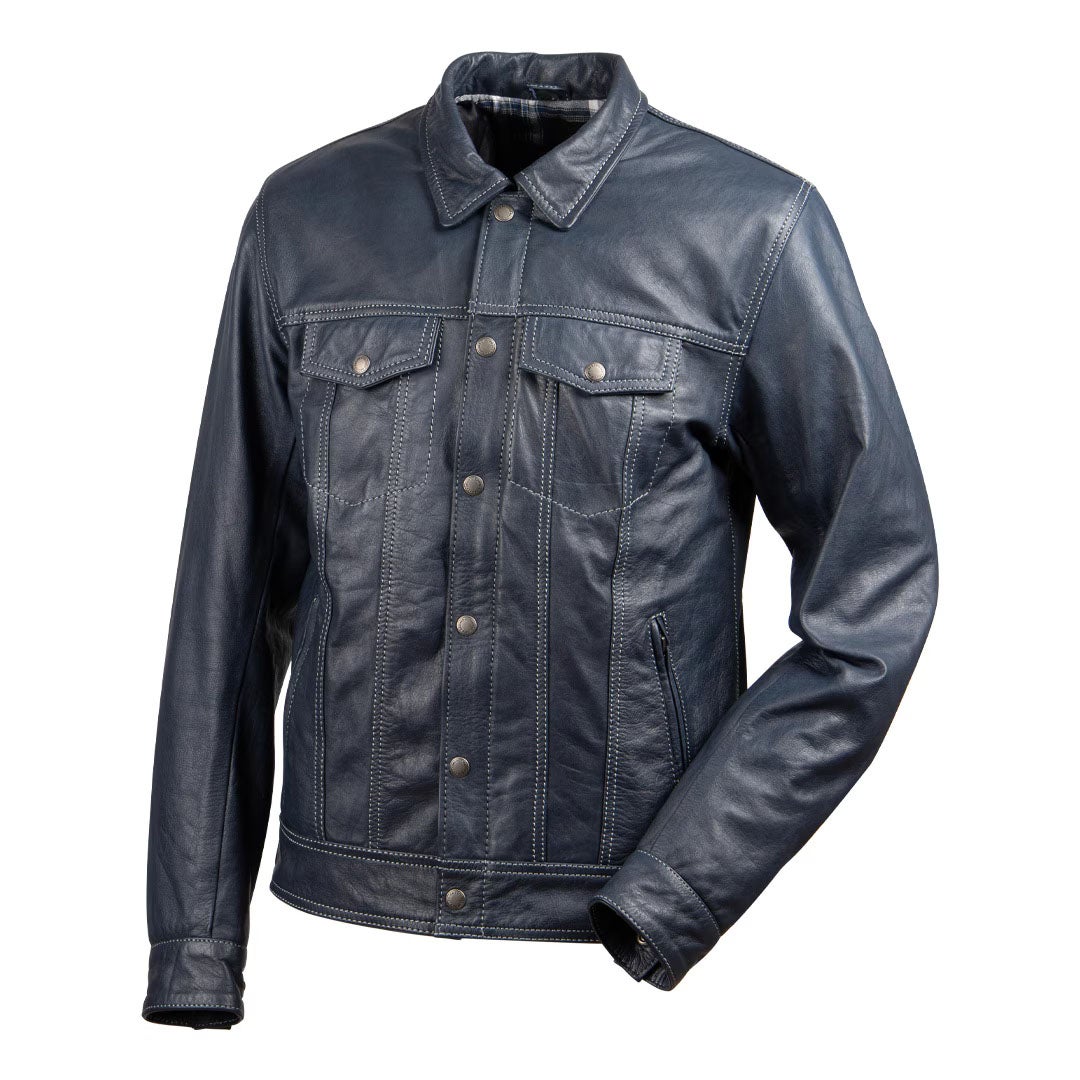 DEGNER デグナー カウレザー ジャケット ネイビー