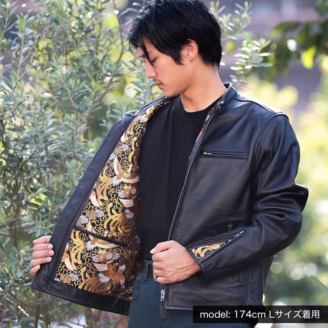 DEGNER デグナー 金襴 シープレザー ジャケット