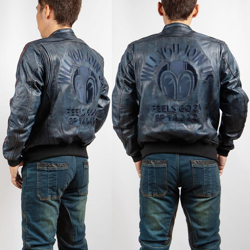 DEGNER デグナー SP忠男 ゴートレザー ジャケット ネイビー