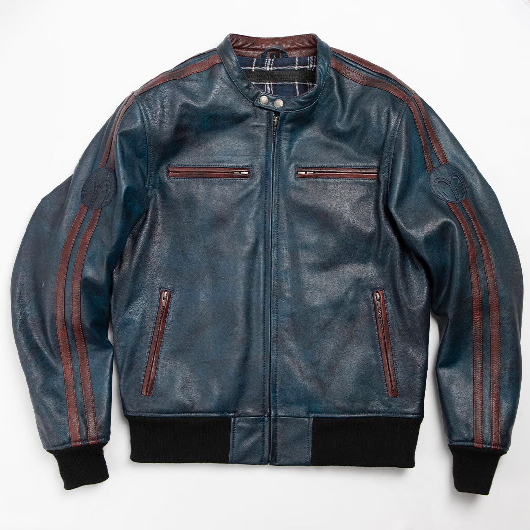 DEGNER デグナー SP忠男 ゴートレザー ジャケット ネイビー 3