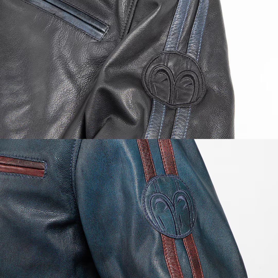 DEGNER デグナー SP忠男 ゴートレザー ジャケット ネイビー 9