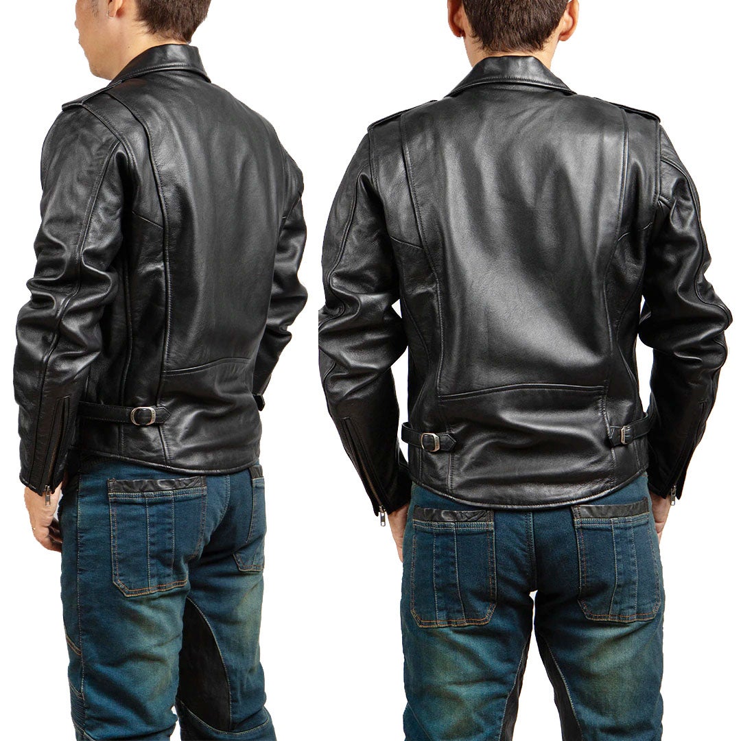 DEGNER デグナー シープレザー Wジャケット ブラック 3