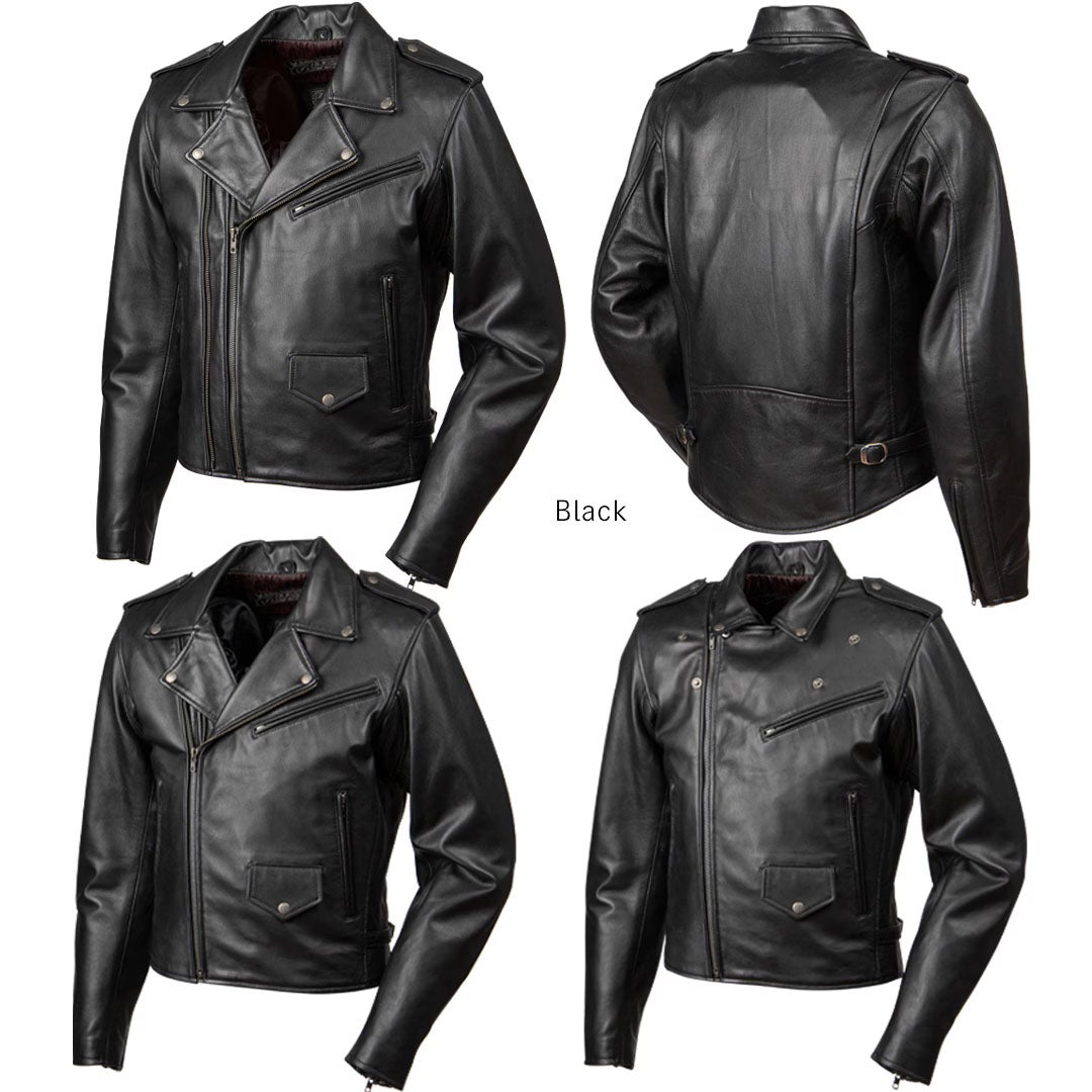 DEGNER デグナー シープレザー Wジャケット ブラック 6