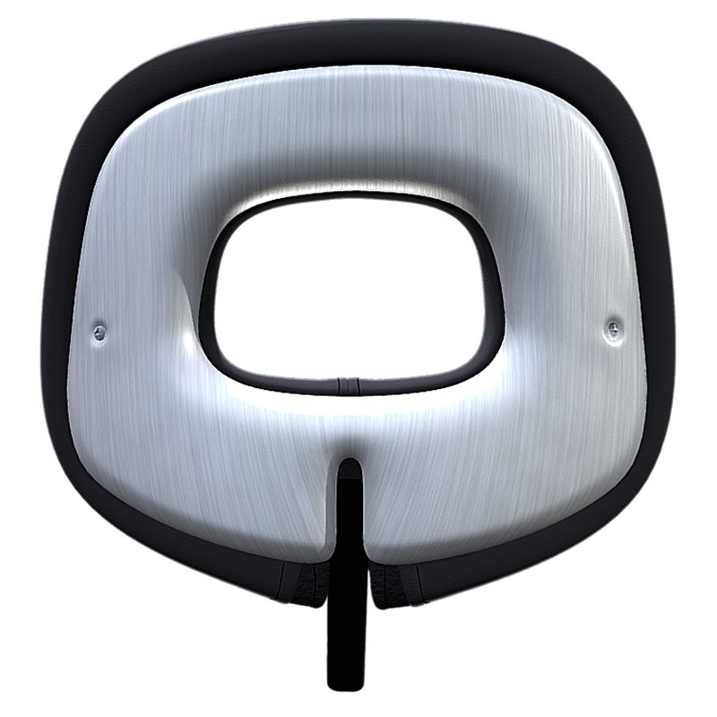 オーバルバック・エッジ バックレスト用 リプレースプレート アルミ調ABS