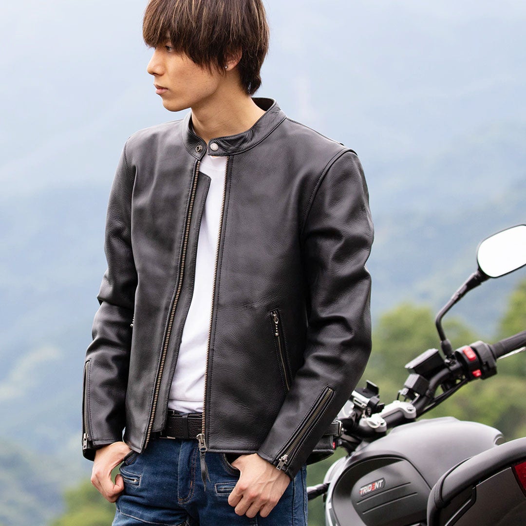 DEGNER デグナー カウレザー シングルライダース ジャケット 2