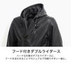 DEGNER デグナー フード付き ゴートレザーダブルライダース ジャケット ブラック 7