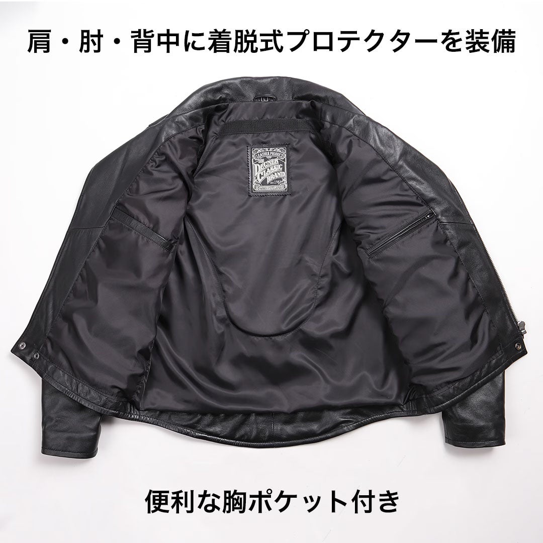 DEGNER デグナー シープレザー ダブルライダースジャケット 16