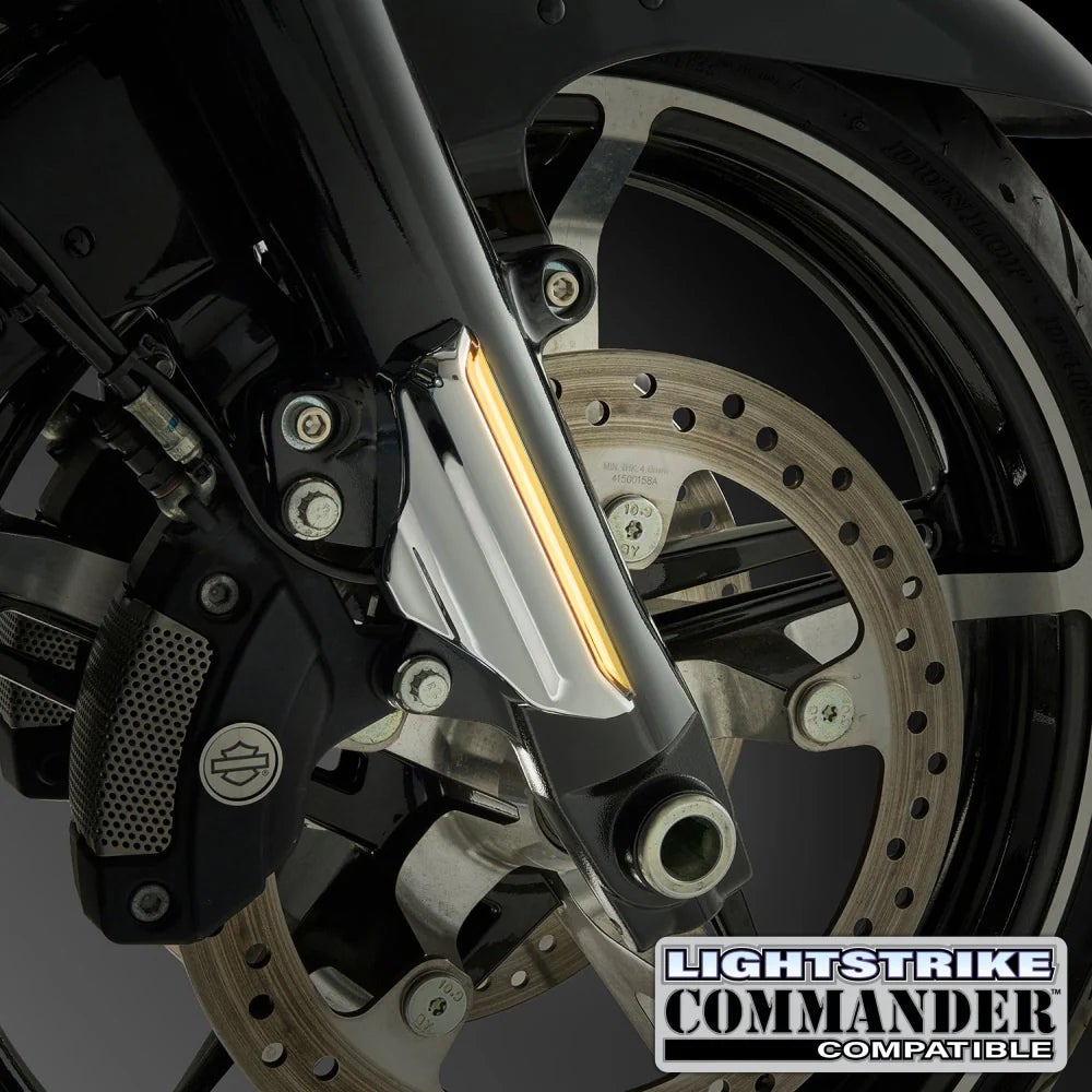 2024以降ツーリング LEDフロントフォークライト (クローム)1