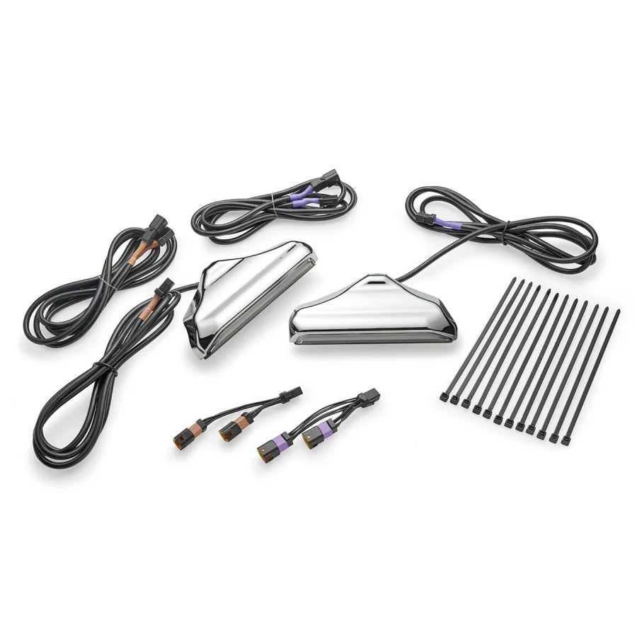 2024以降ツーリング LEDフロントフォークライト (クローム)4