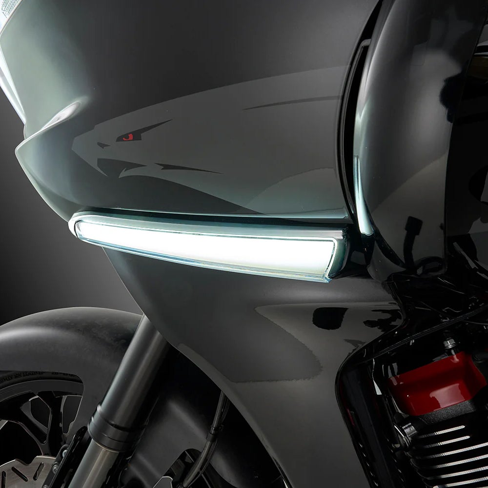 2024以降ロードグライド ウィングレット LEDフェアリングライト (クローム)