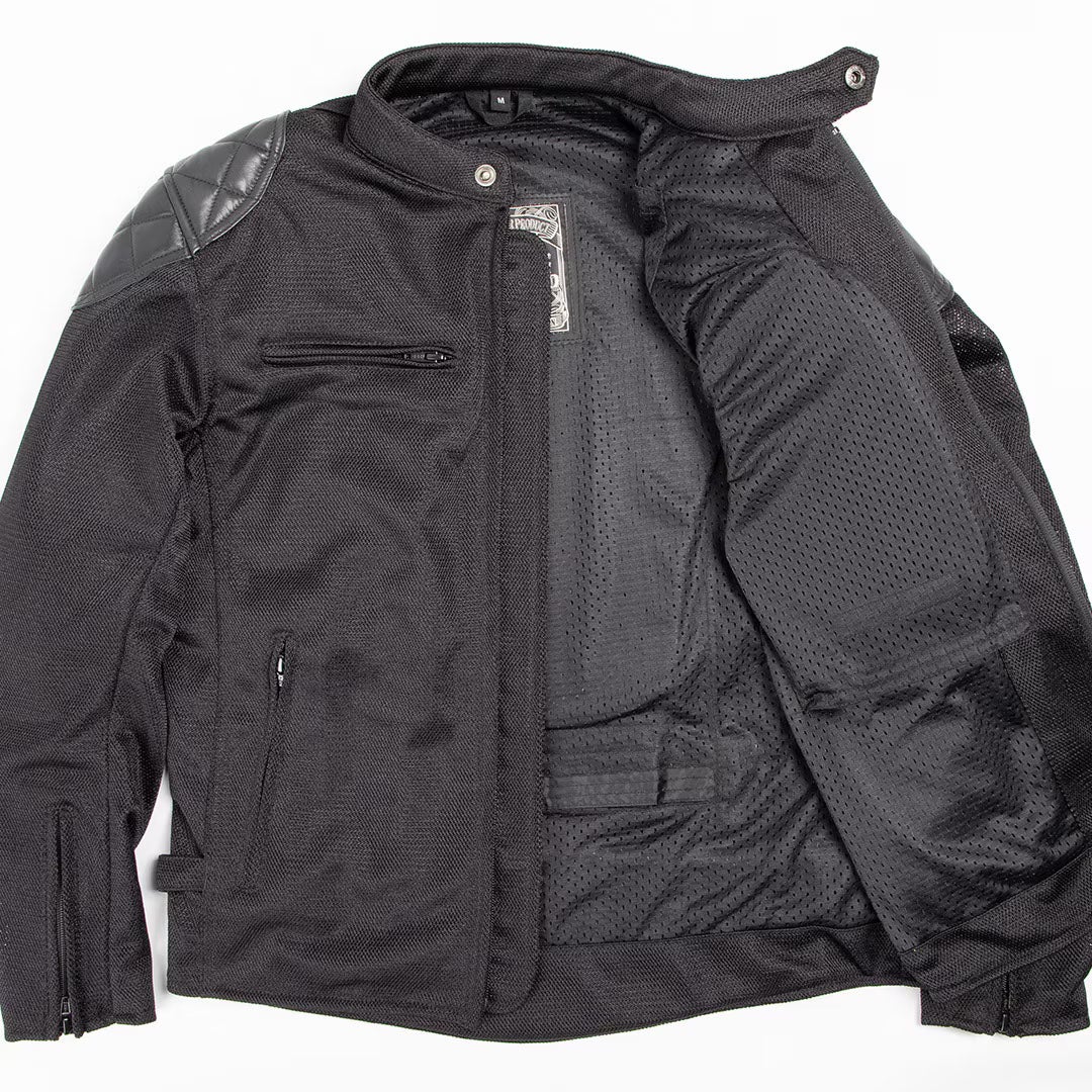 DEGNER デグナー テキスタイル メッシュジャケット ブラック 5