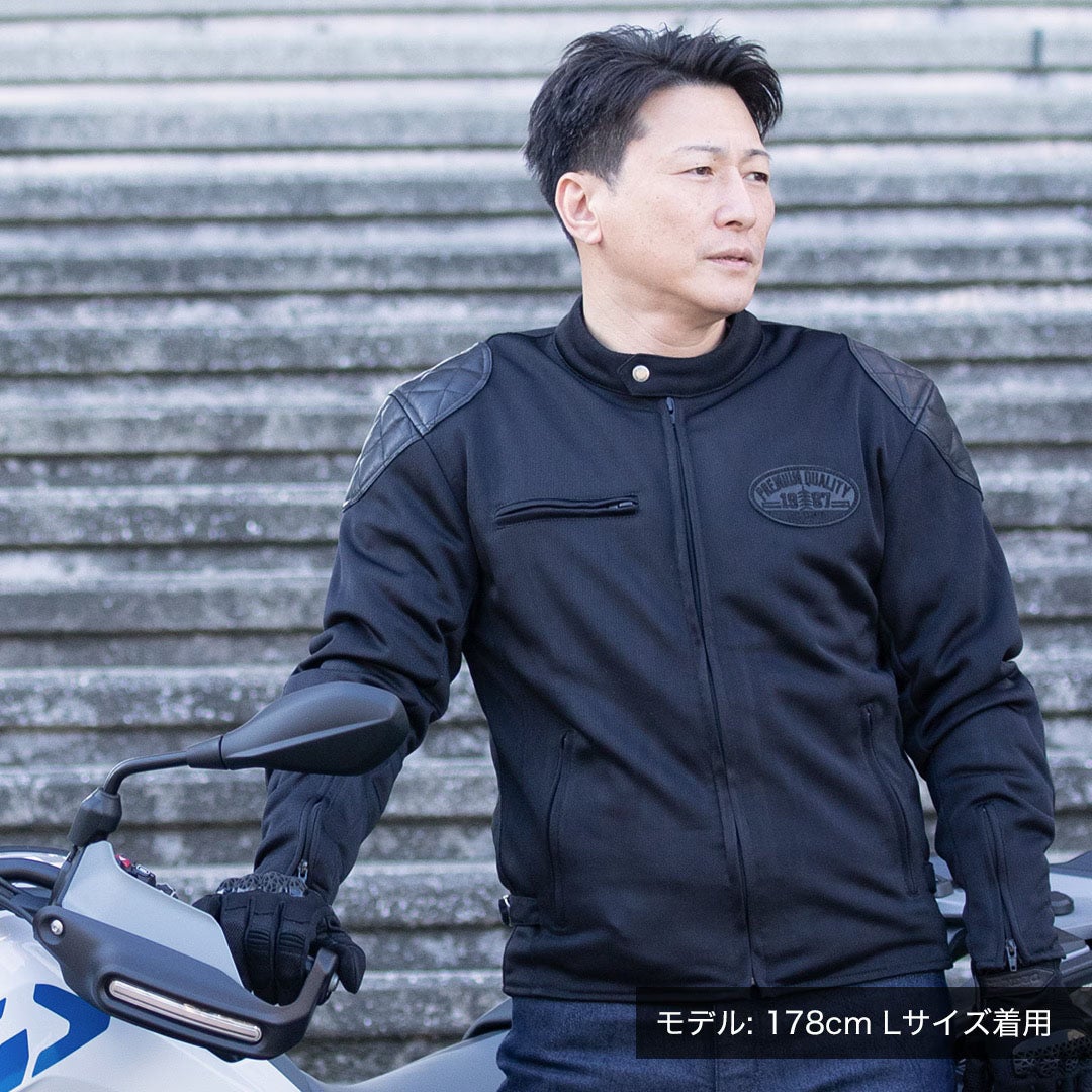 DEGNER デグナー テキスタイル メッシュジャケット ブラック 8