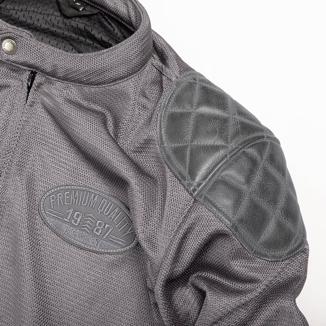 DEGNER デグナー テキスタイル メッシュジャケット グレー 3