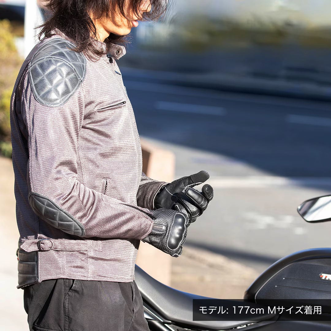 DEGNER デグナー テキスタイル メッシュジャケット グレー 5