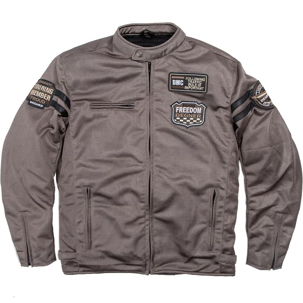 DEGNER デグナー テキスタイル フルメッシュジャケット グレー