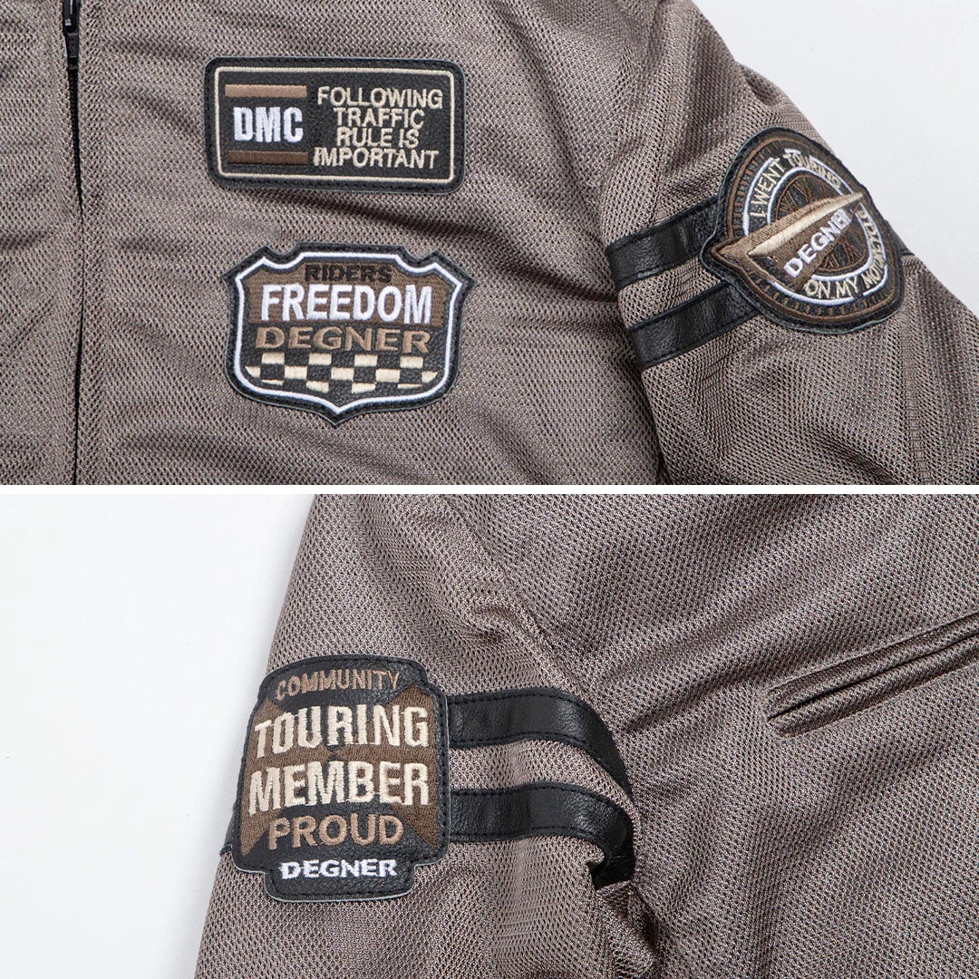 DEGNER デグナー テキスタイル フルメッシュジャケット グレー 2