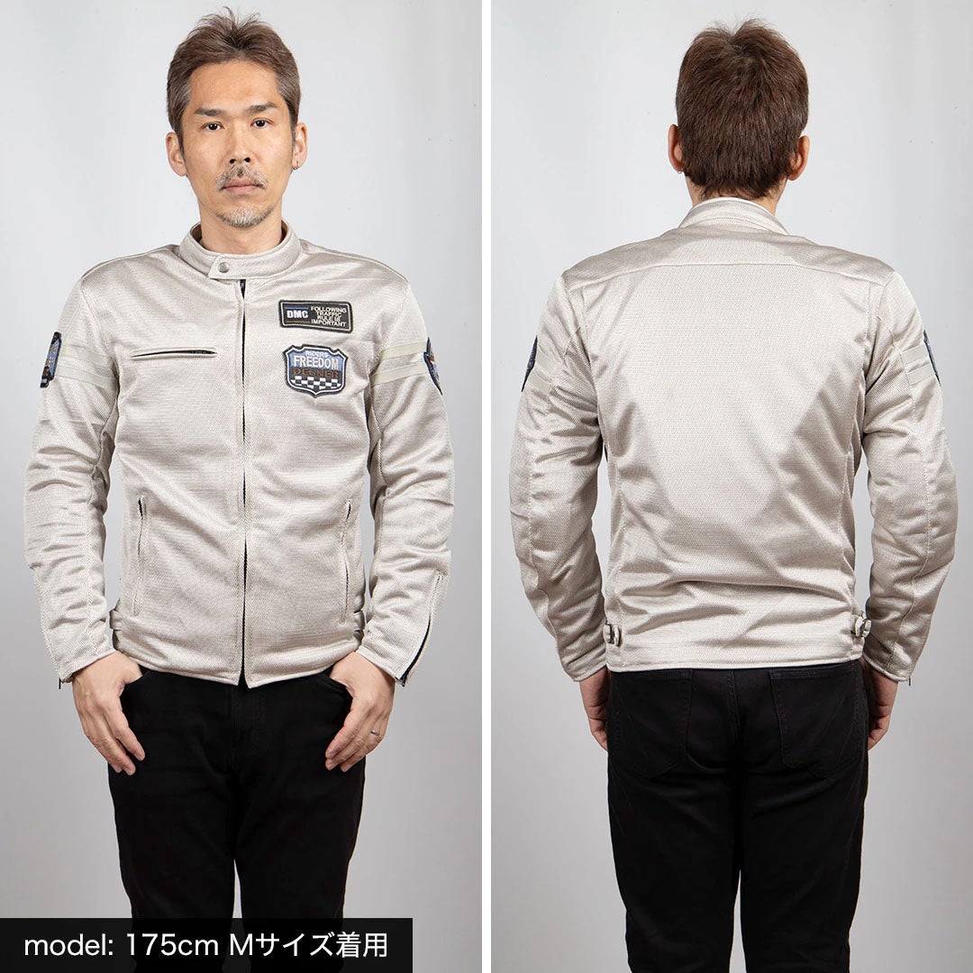 DEGNER デグナー テキスタイル フルメッシュジャケット ベージュ 8