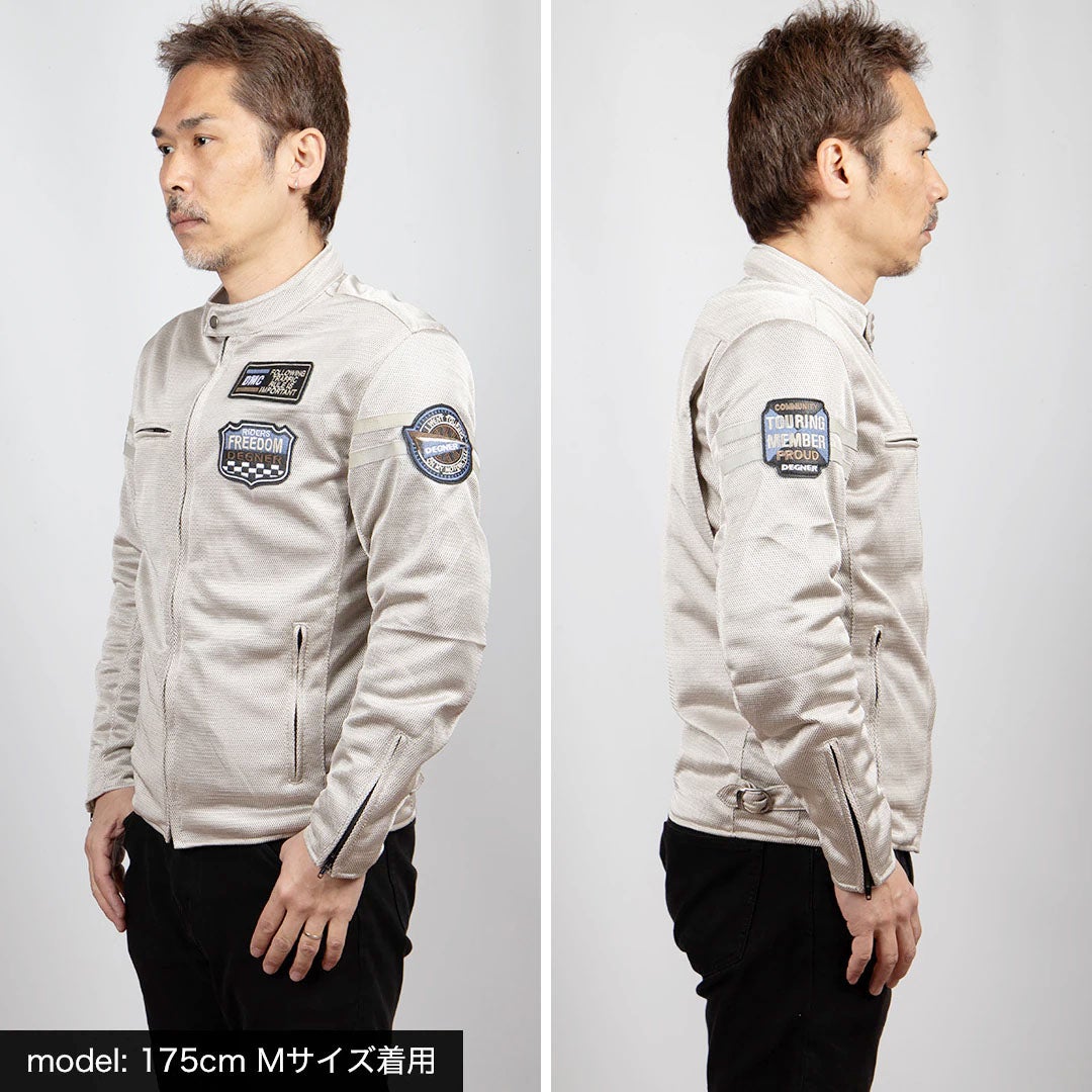 DEGNER デグナー テキスタイル フルメッシュジャケット ベージュ 9