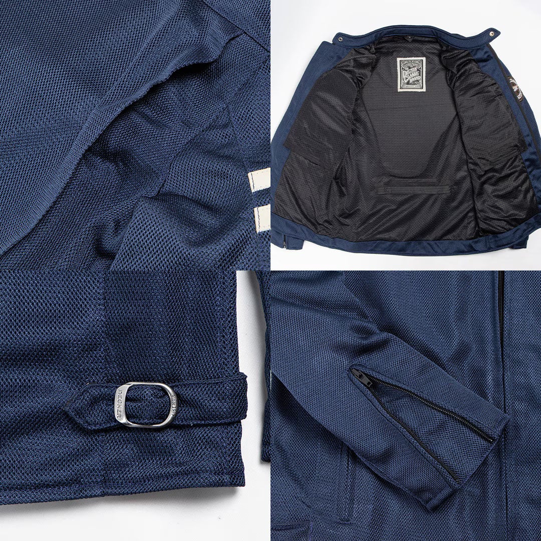 DEGNER デグナー テキスタイル フルメッシュジャケット ネイビー 3