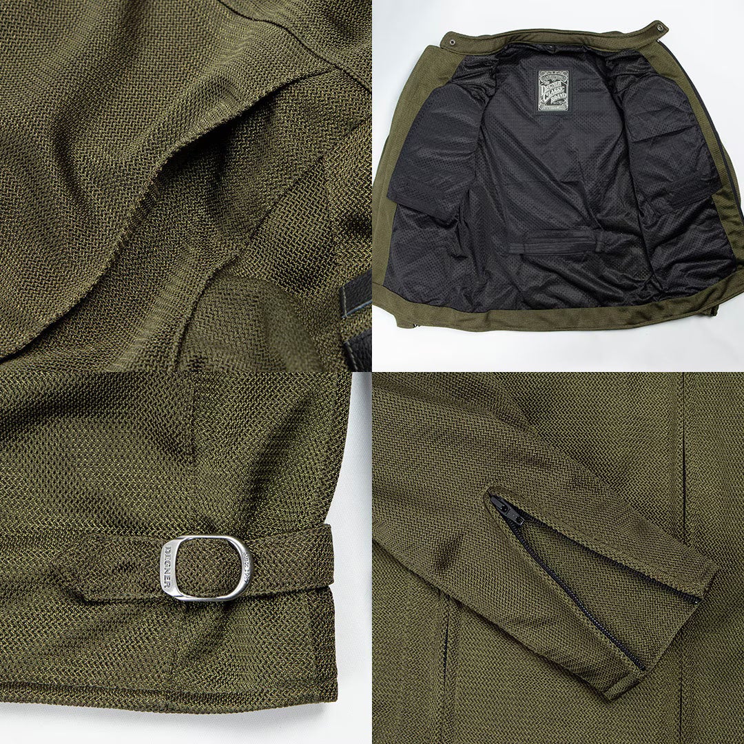 DEGNER デグナー テキスタイル フルメッシュジャケット オリーブ 3