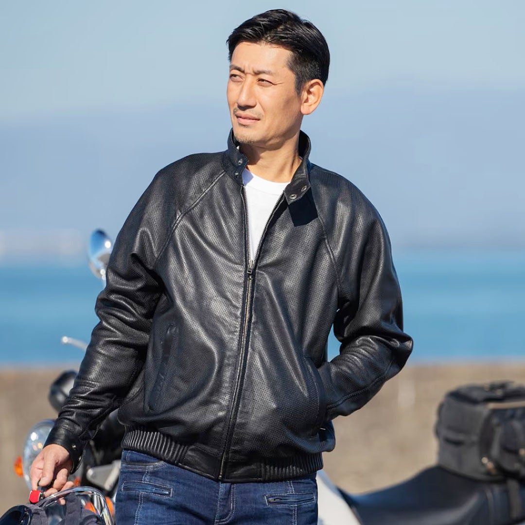 DEGNER デグナー シープレザー メッシュジャケット 3