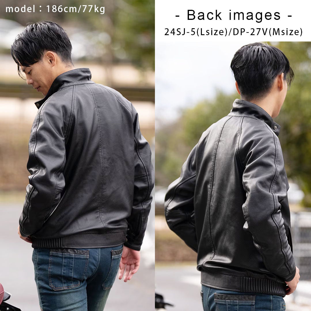 DEGNER デグナー シープレザー メッシュジャケット 5