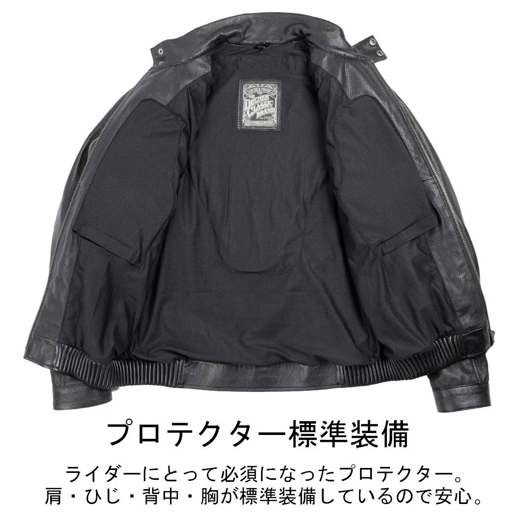 DEGNER デグナー シープレザー メッシュジャケット 7