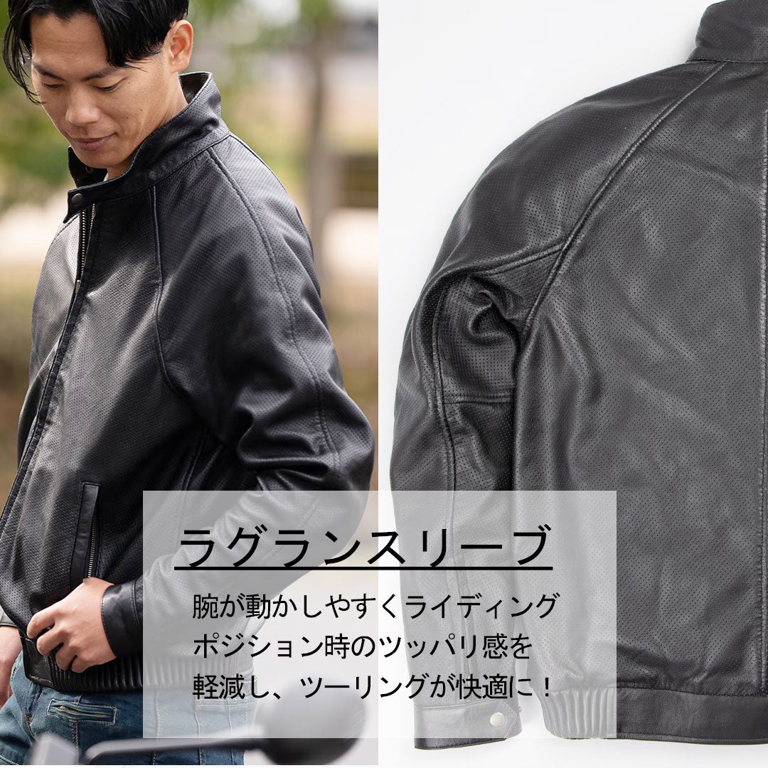 DEGNER デグナー シープレザー メッシュジャケット 8