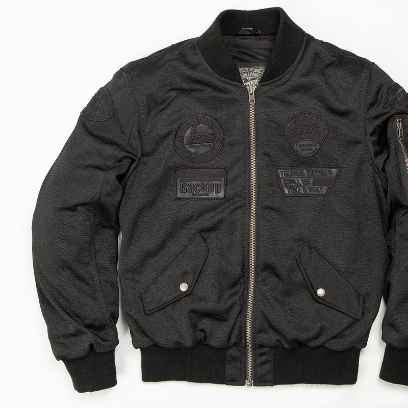 DEGNER デグナー MA-1スタイル メッシュジャケット ブラック