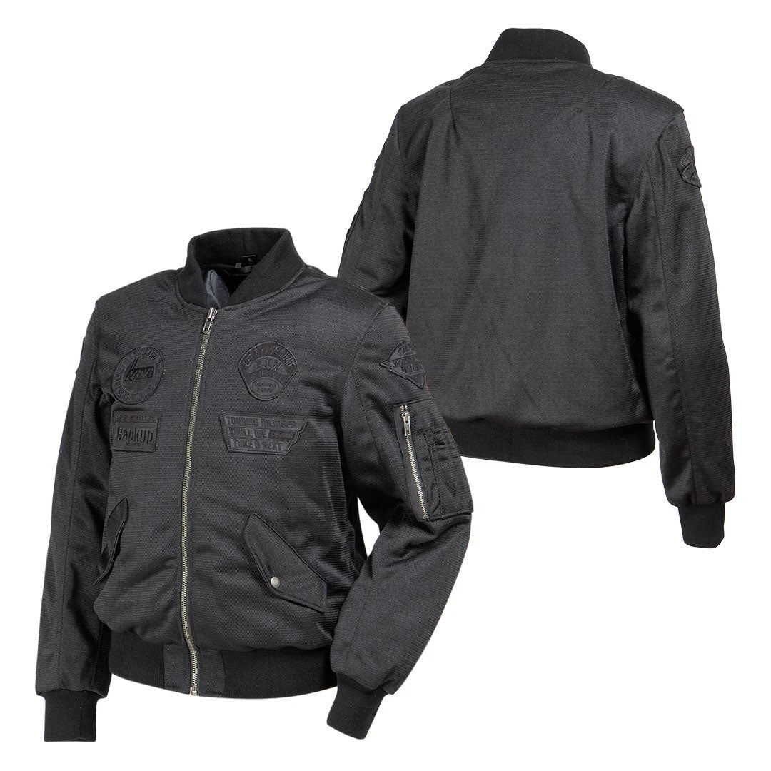 DEGNER デグナー MA-1スタイル メッシュジャケット ブラック 8