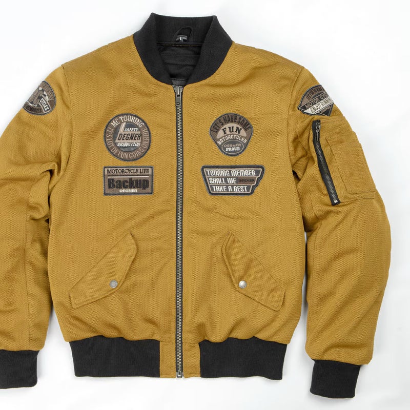 DEGNER デグナー MA-1スタイル メッシュジャケット ブラウン