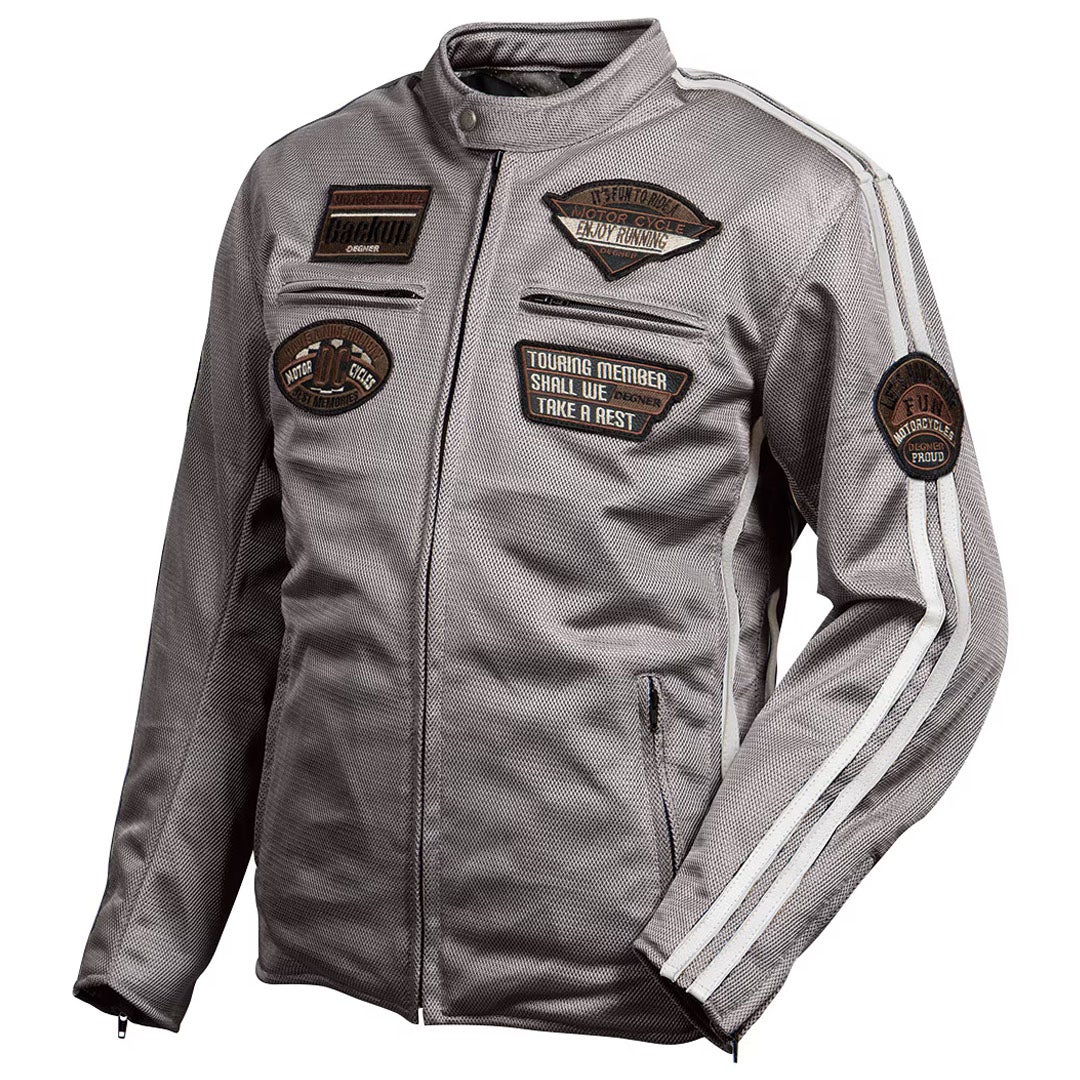 DEGNER デグナー テキスタイル フルメッシュジャケット グレー