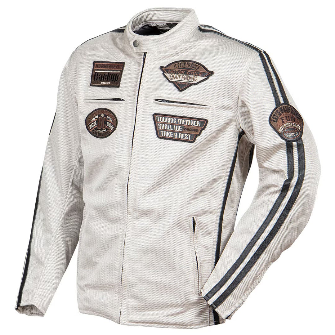 DEGNER デグナー テキスタイル フルメッシュジャケット ベージュ