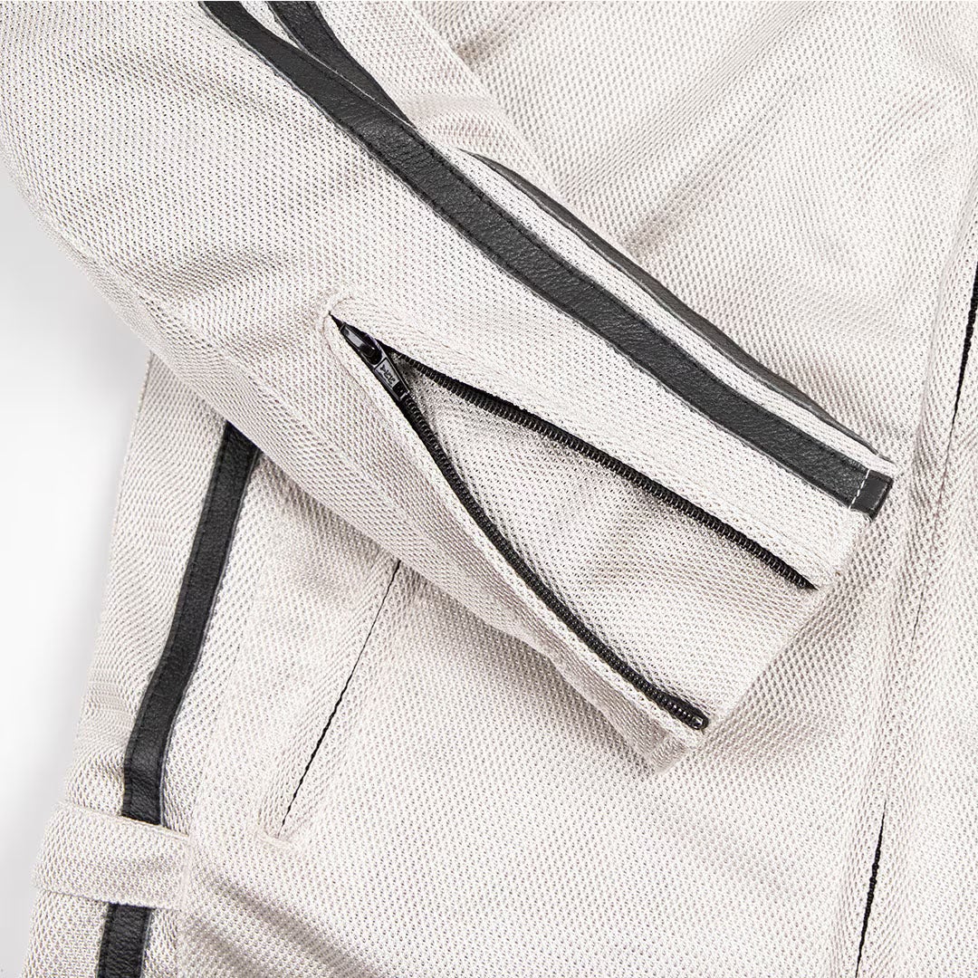 DEGNER デグナー テキスタイル フルメッシュジャケット ベージュ 4