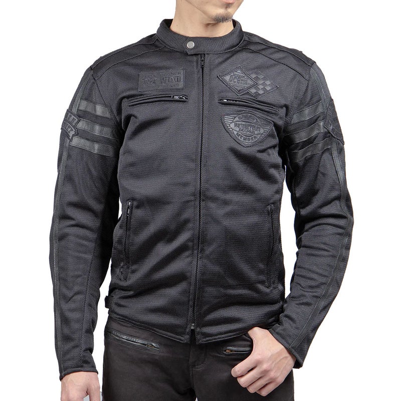 DEGNER デグナー テキスタイル フルメッシュジャケット ブラック